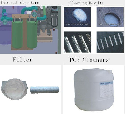 Low Discharge Stencil Cleaning Machine , Stable Pcb Cleaning Equipment