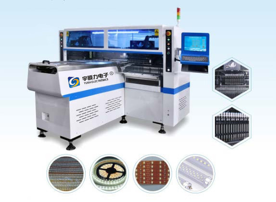 Dual Arm Magnetic Linear LED PCB Pick And Place Machine Highspeed