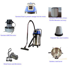 Three Motors Industrial Wet Dry Vacuum Cleaners High Filtration Precision