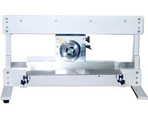 Manual Type Pcb Depaneling Pcb Manufacturing Machine With One Linear Blade And Circle Blade