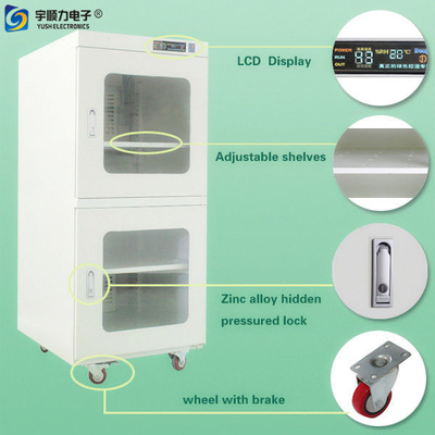 Less Than 5% RH Damp Proof Cabinet Desiccant Dry Box For IC Chips Storage