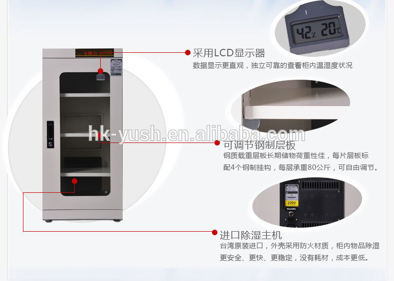 Precise LED Desiccant Dry Box , Humidity Dry For Camera