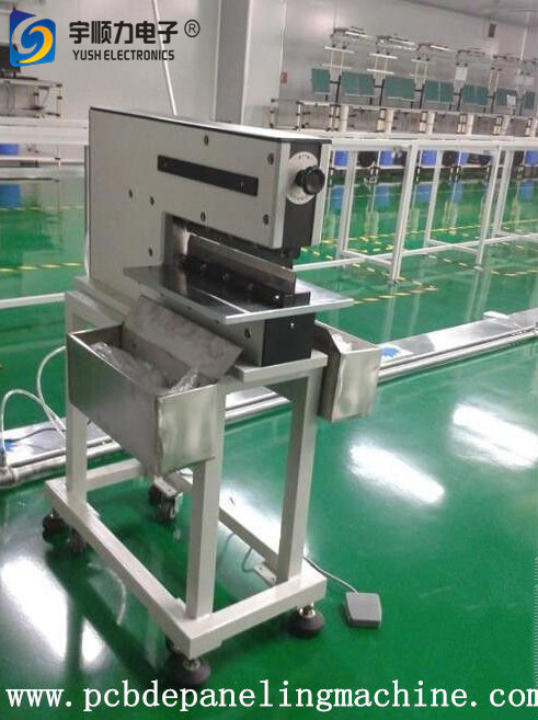 Pneumatically driven Pcb Depaneling Machine For 1200mm Length Panel Cutting