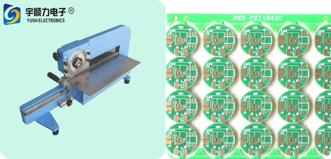 Electronic Printed Circuit Board PCB Depaneling Machine With Large Stainless Steel Platform