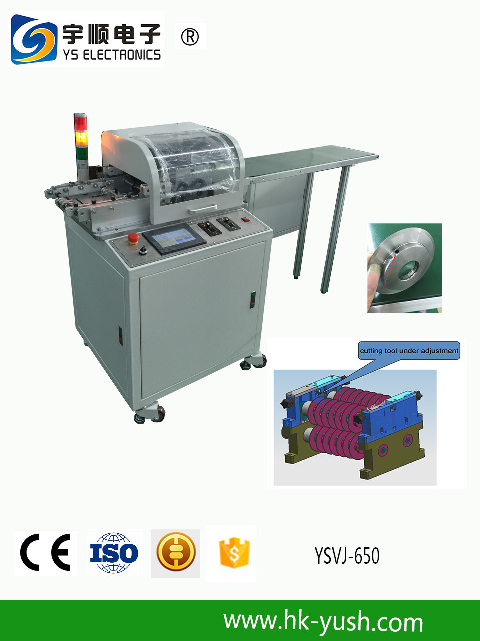 High Efficiency Multiple Group Blades Pre - Scored LED PCB Depaneling ...