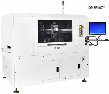 Visual Alignment Correction Online PCB Router With Rail Conveyor Feeding